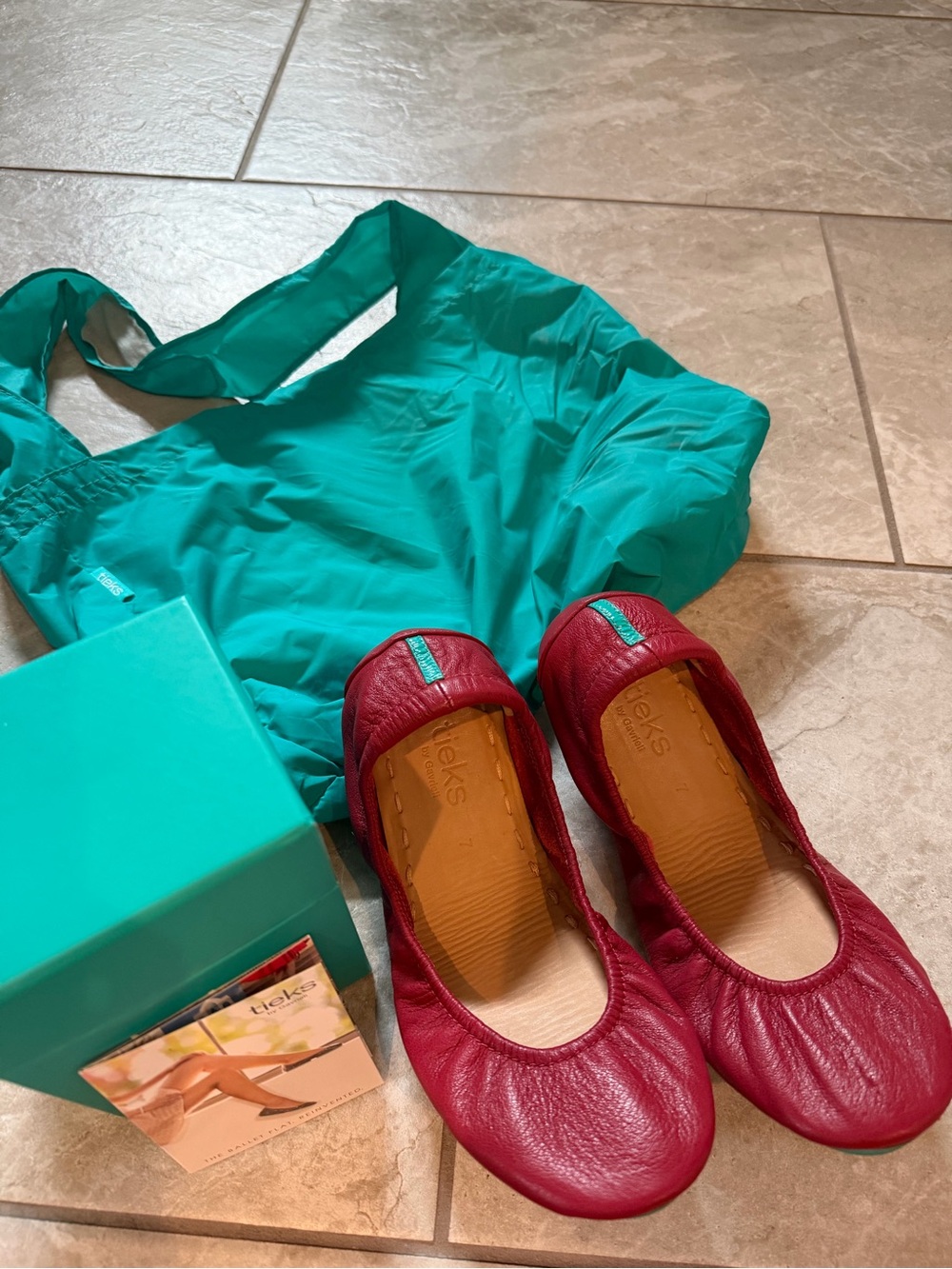 Tieks Cardinal Leather Ballet Flats
